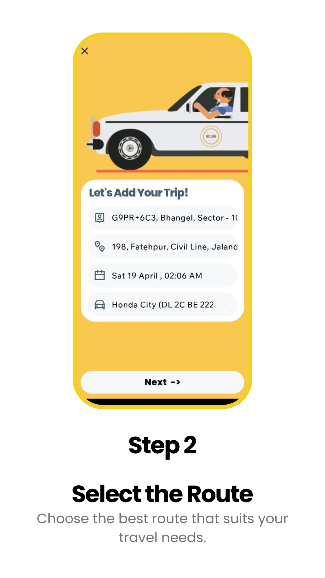 Select route